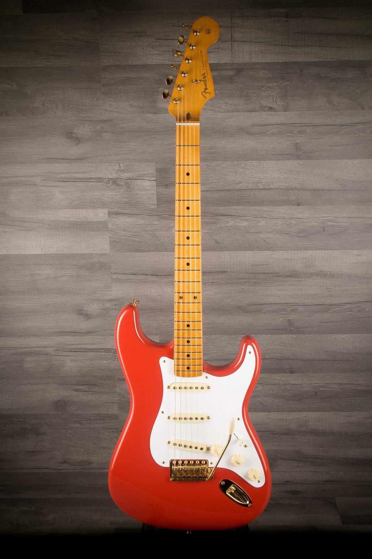 Fender FSR '50s Stratocaster Maple neck Fiesta Red with Gold Hardware