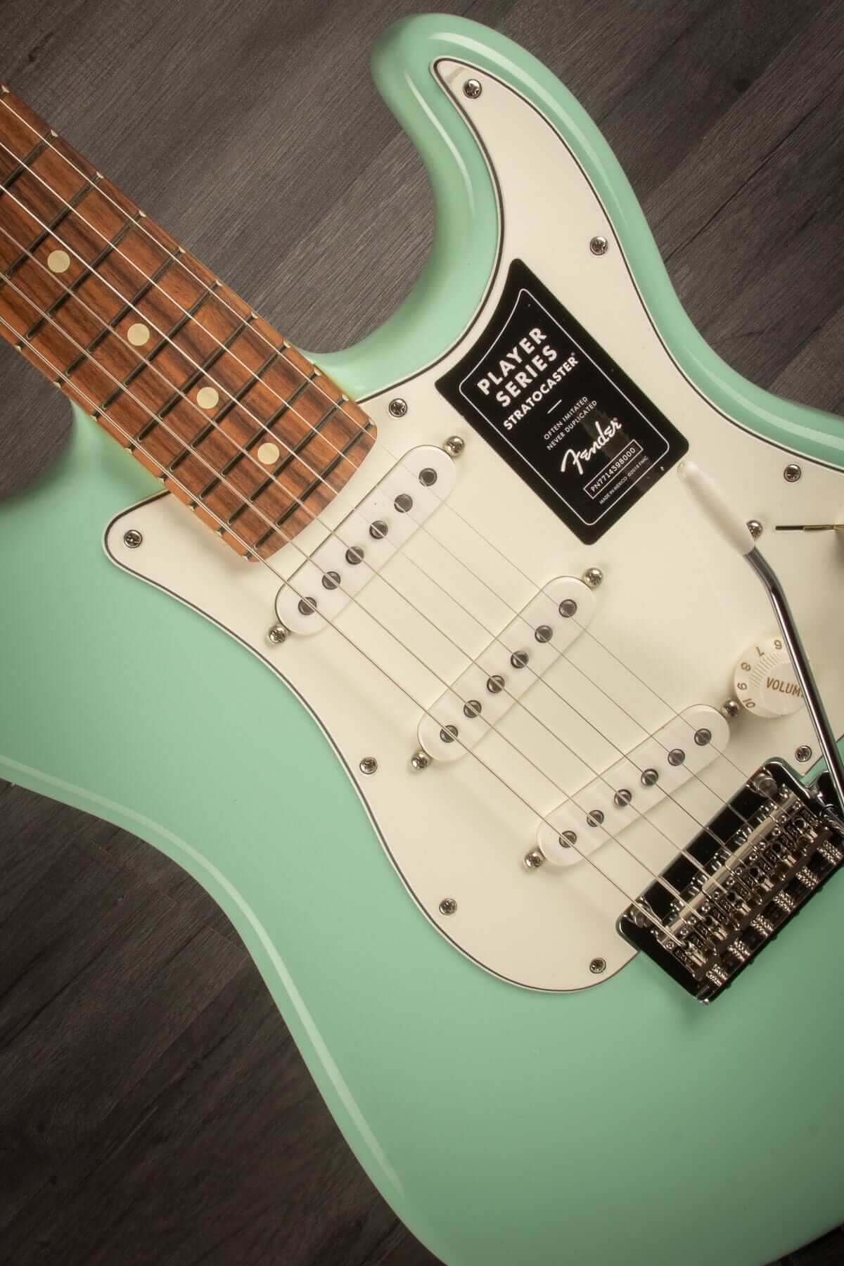 Fender Limited Edition Player Stratocaster - Surf Green, Matching Headstock