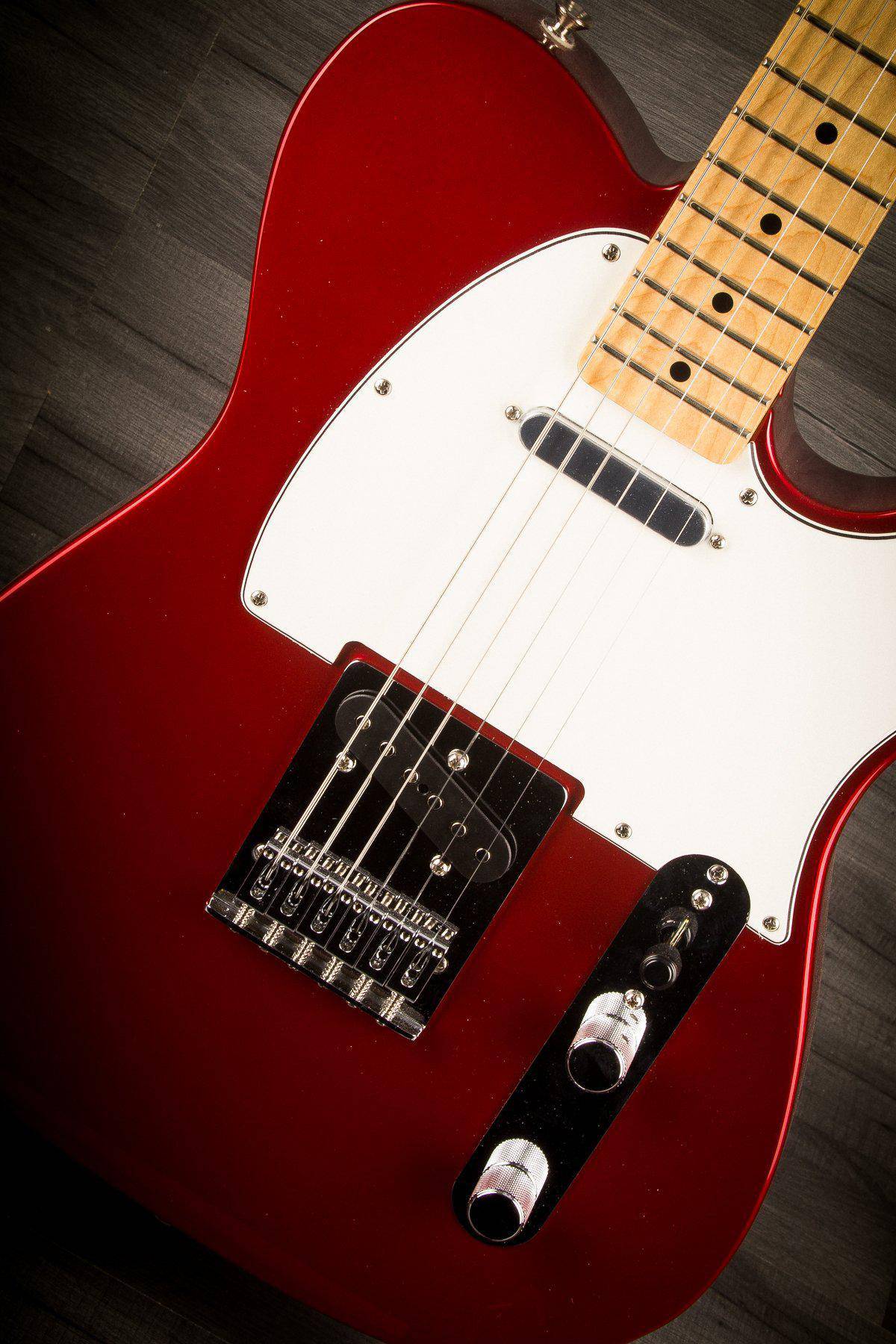 Fender Standard Telecaster Candy Apple Red Maple Neck - MusicStreet