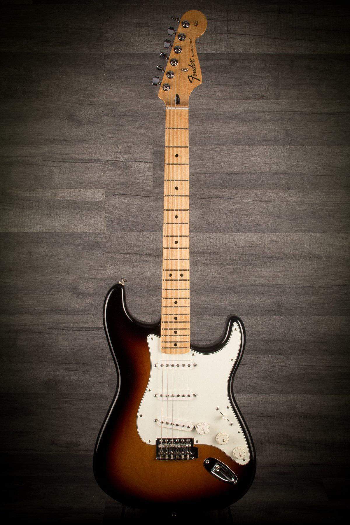 USED - 2015 Fender Standard Stratocaster Sunburst, Maple Neck