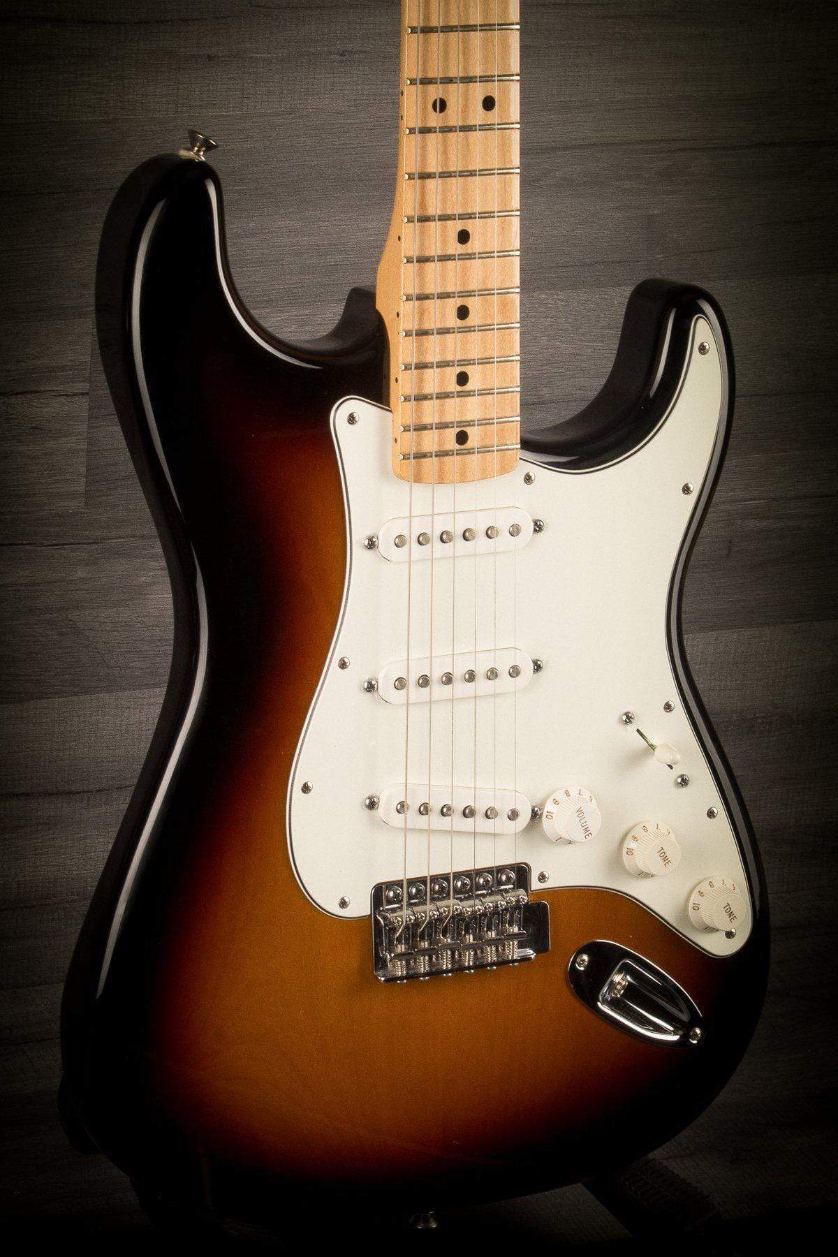 USED - 2015 Fender Standard Stratocaster Sunburst, Maple Neck