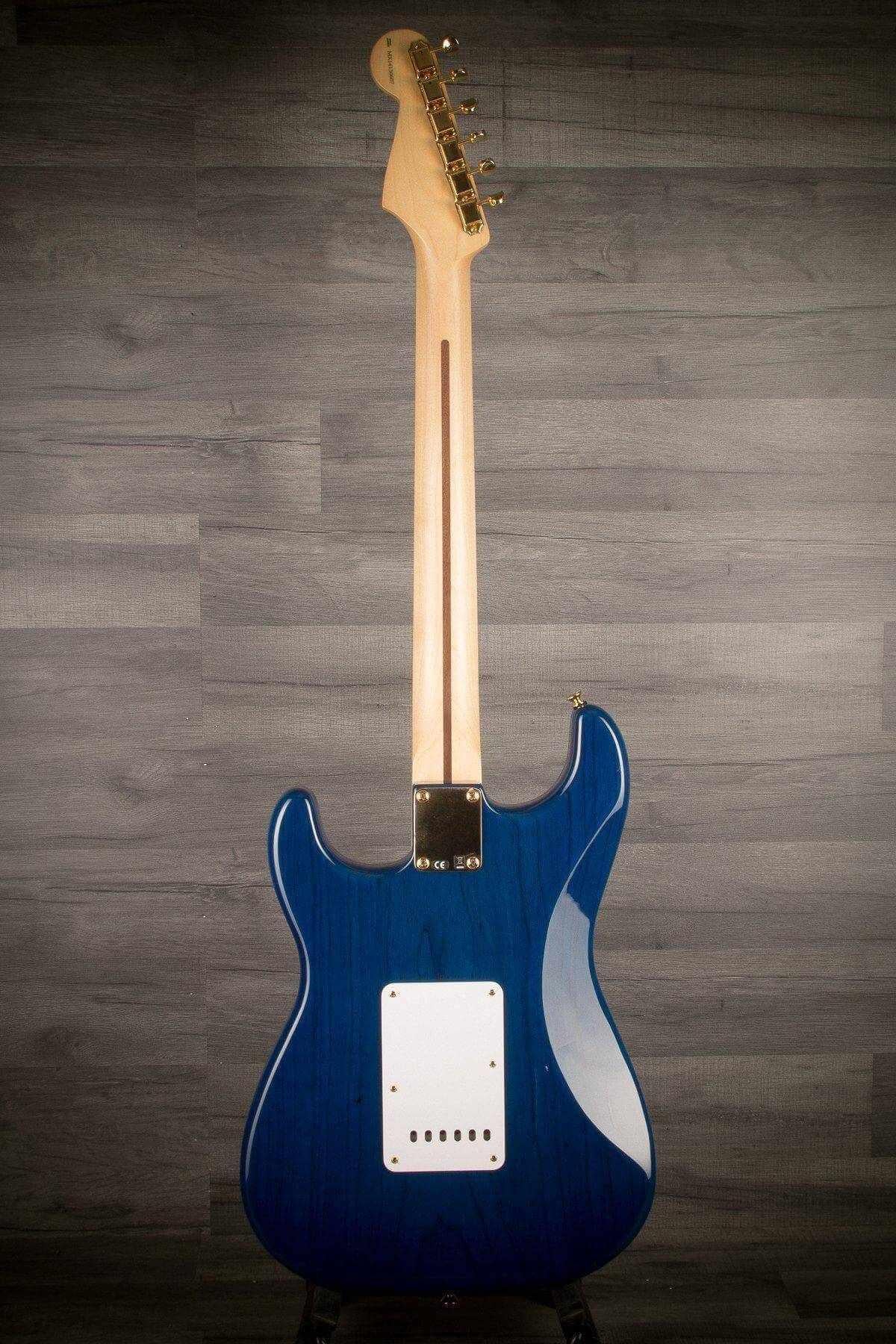 USED - Fender 2014 Mexican Deluxe Player Stratocaster - Sapphire Blue