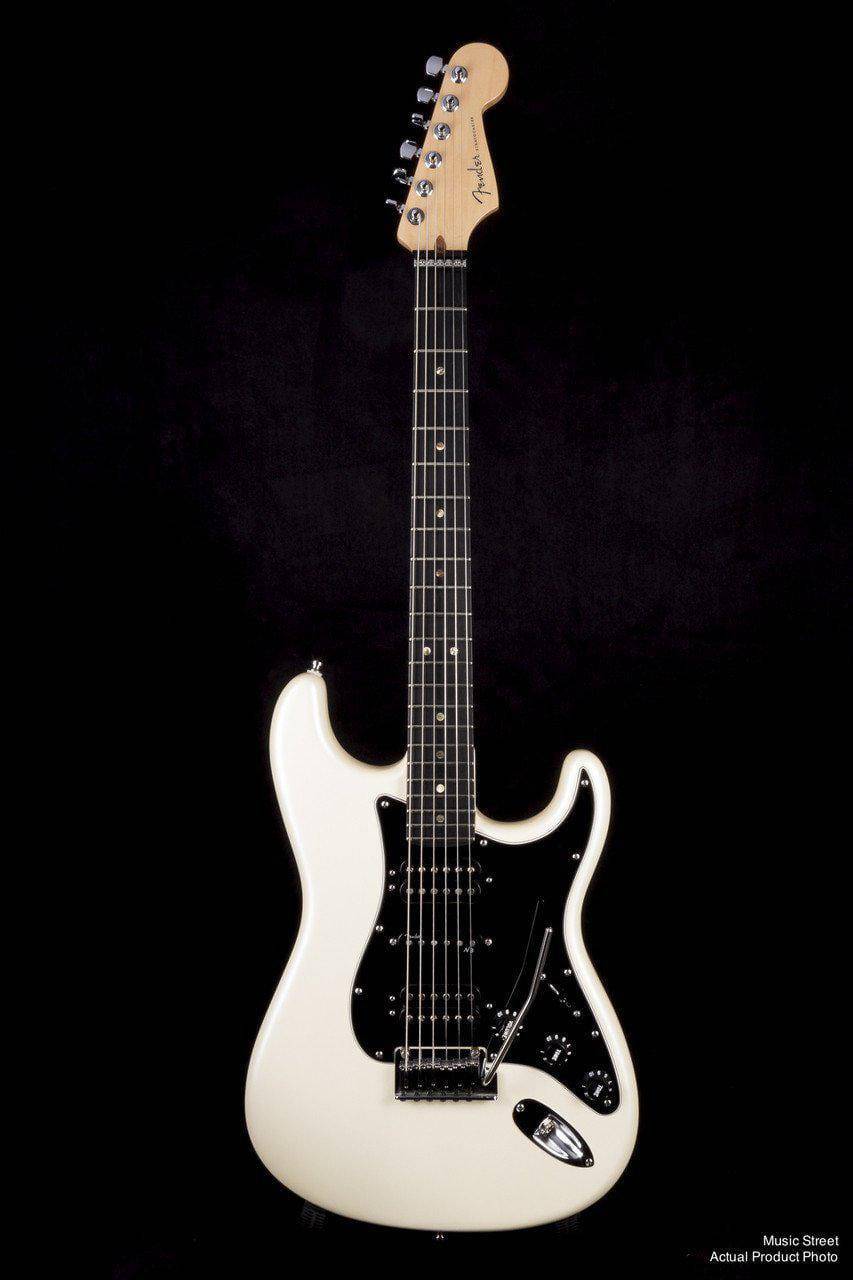 USED - Fender American Deluxe Stratocaster Hsh (Olympic Pearl, Ebony Fingerboard)