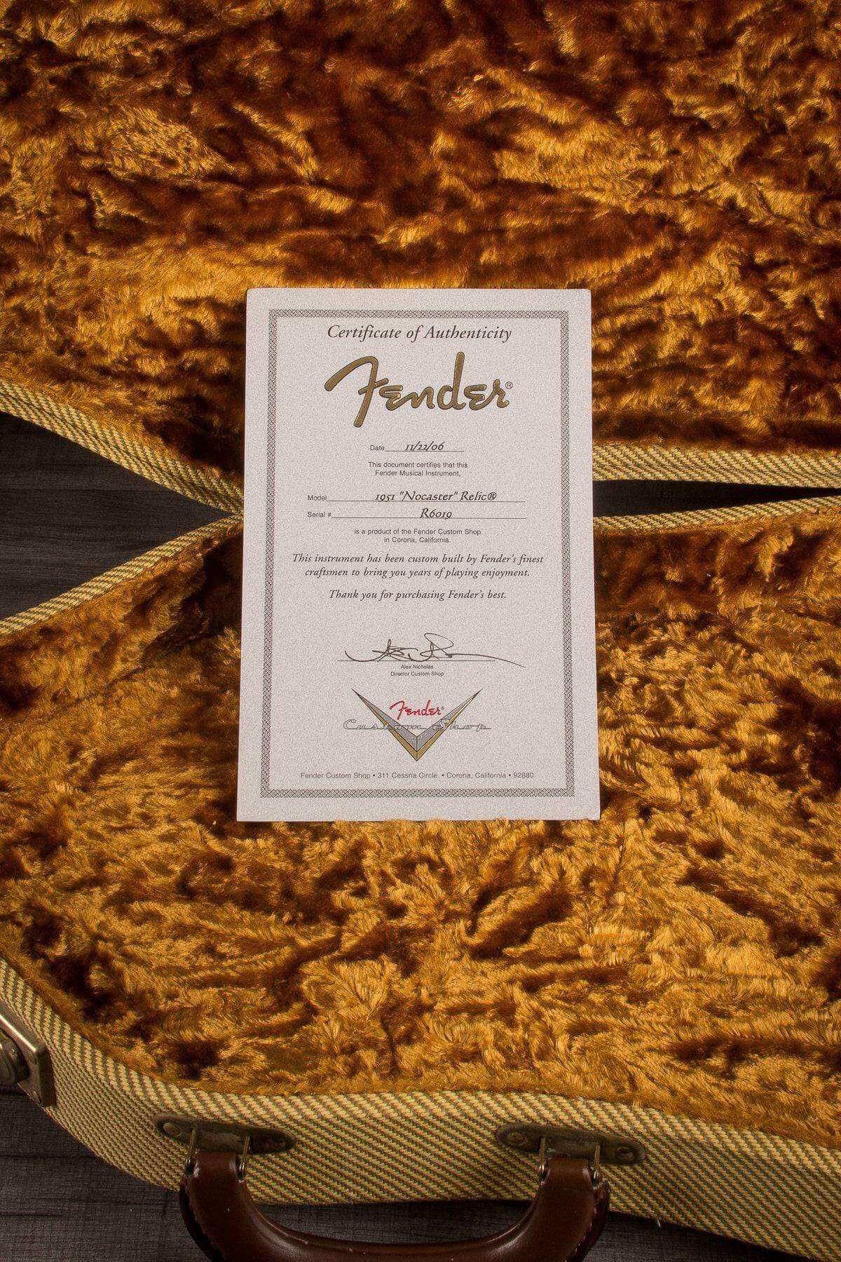 USED - Fender Custom Shop 2006 '51 Reissue Nocaster Relic