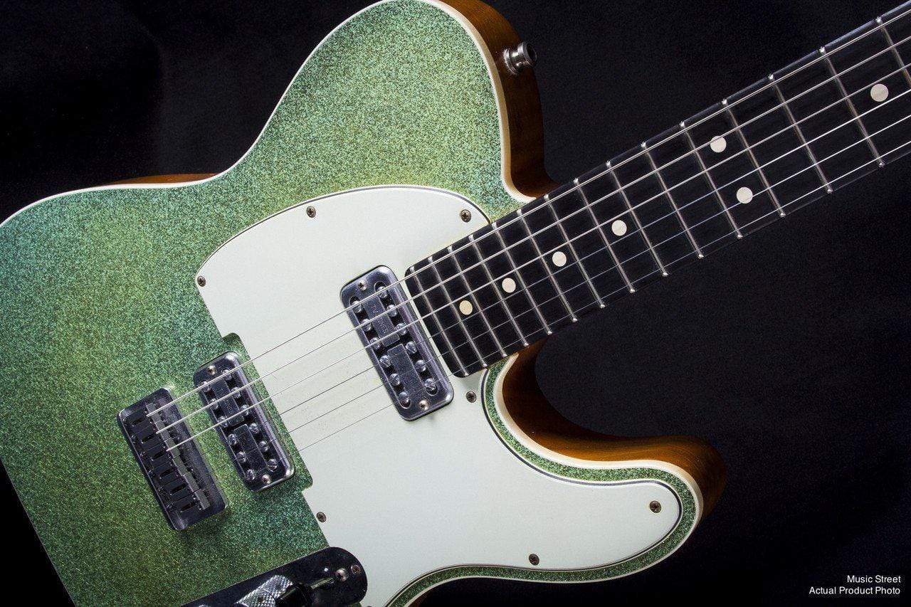 USED - Fender Custom Shop Double Tv Jones Relic Tele Sea Foam Green Sparkle