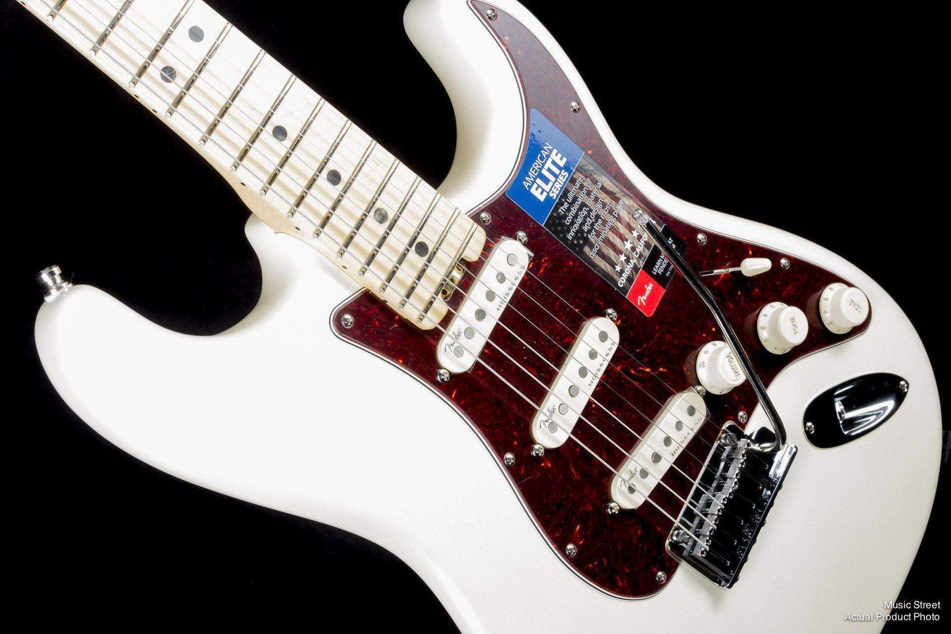 USED - Fender Elite Series Stratocaster Olympic Pearl White