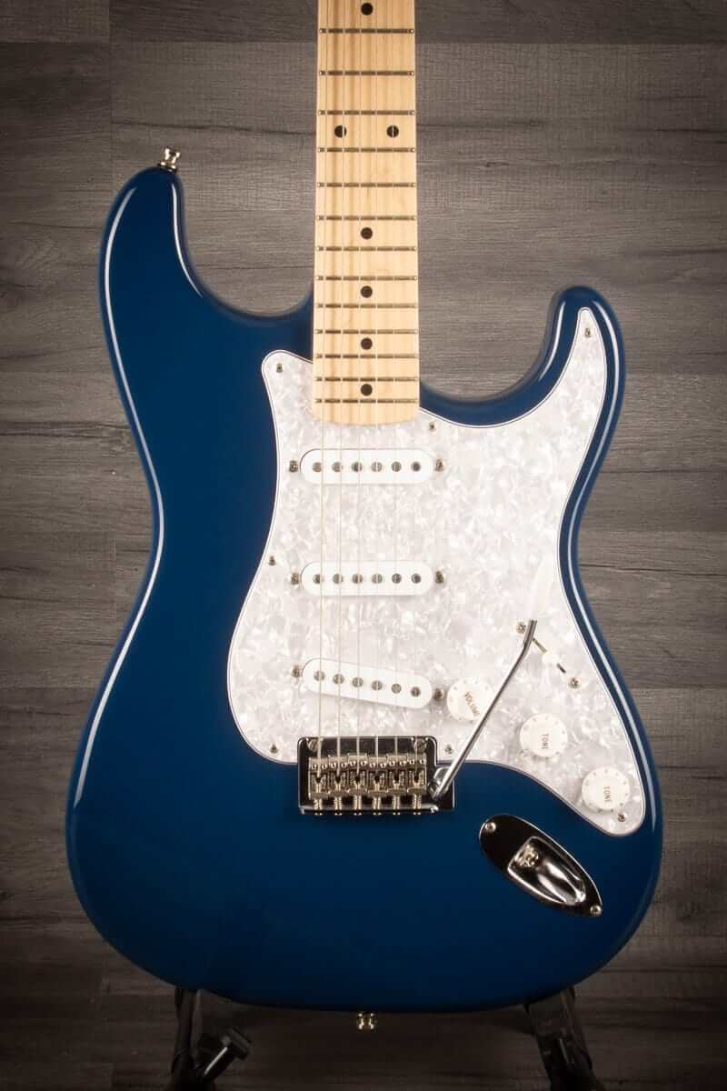 USED - Fender MIJ Hybrid Stratocaster, maple neck indigo