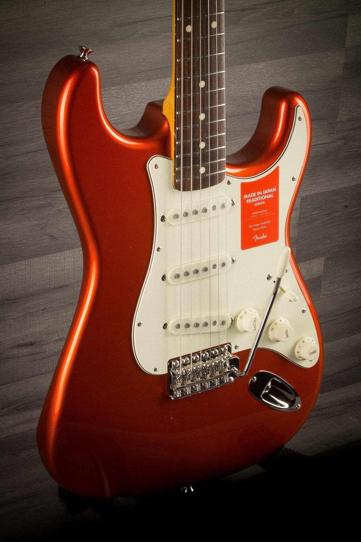USED - Fender MIJ Traditional 60s Stratocaster - Candy Tangerine