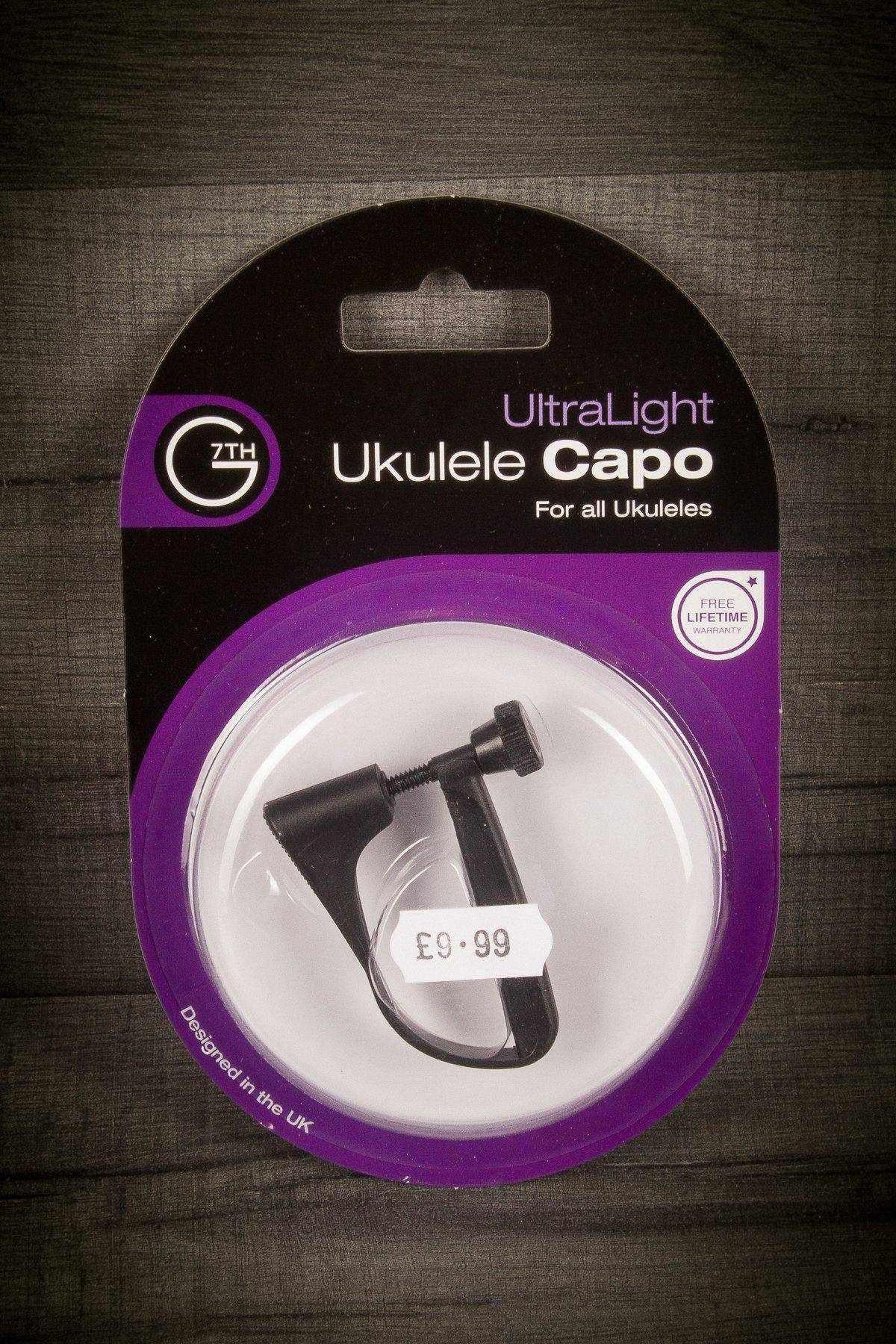 G7Th Capo Ultralight Ukulele - Black
