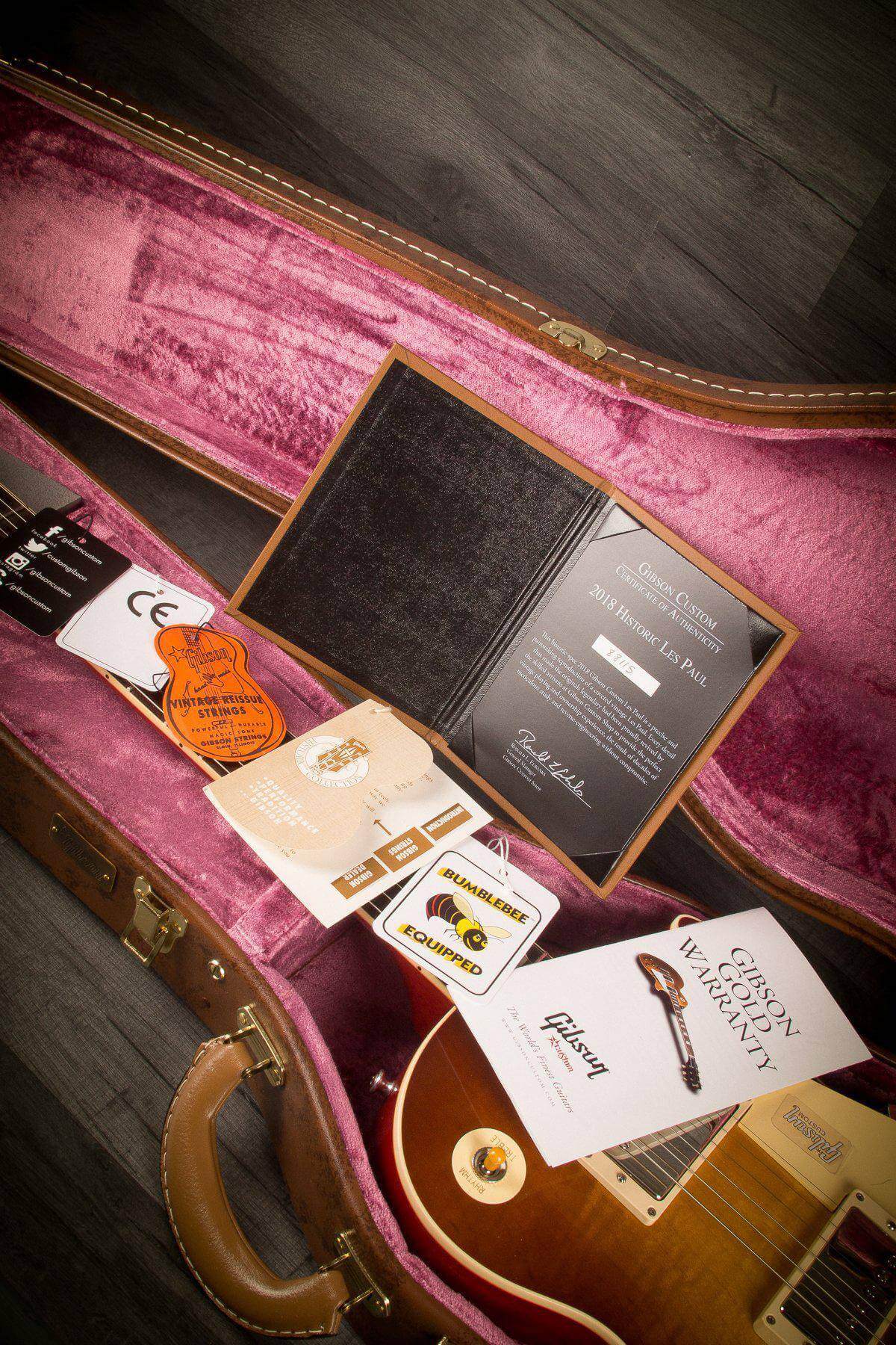 USED - Gibson Custom Historic 2018 '58 Les Paul Gloss - Royal Teaburst