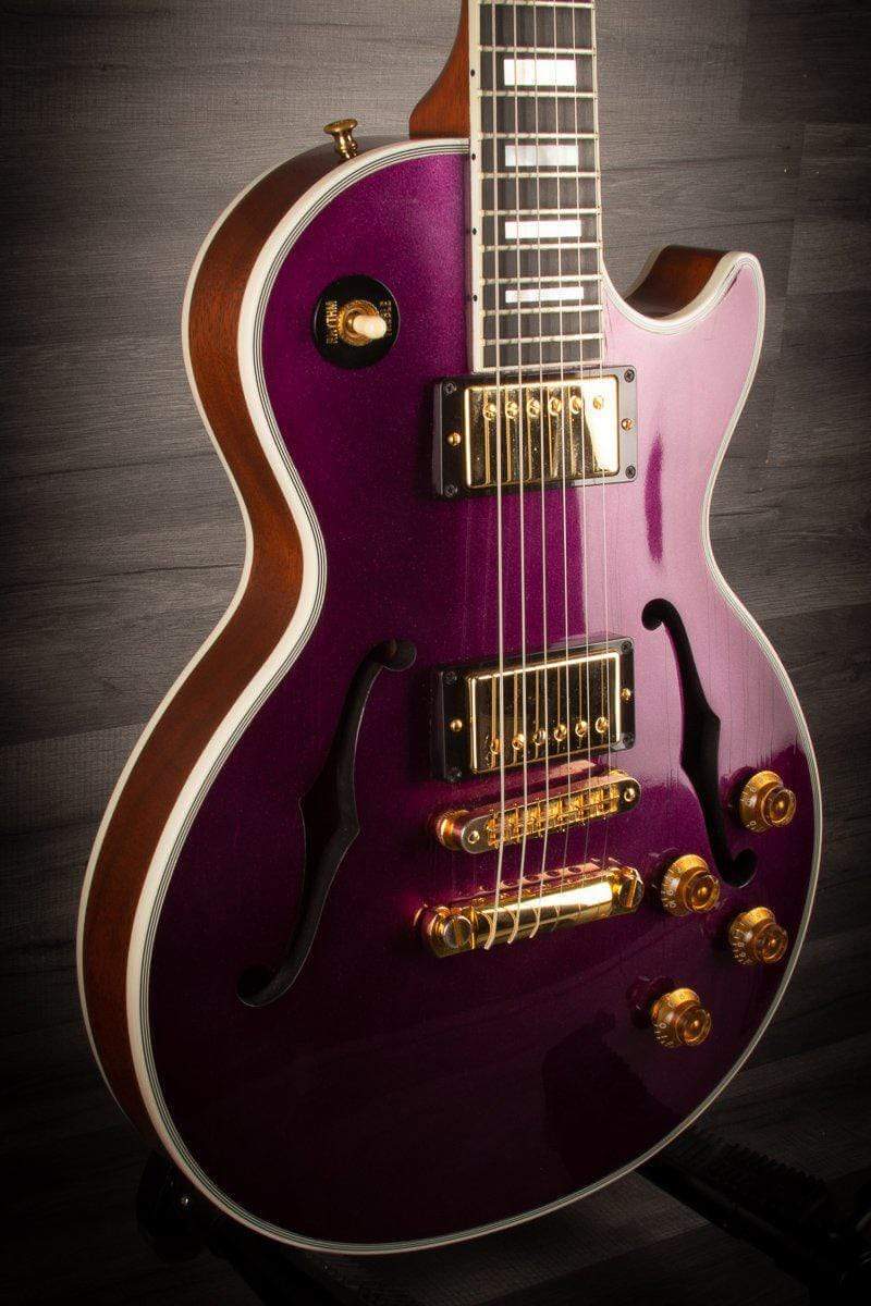 USED - Gibson Custom Shop ES Les Paul Florentine Grape Sparkle