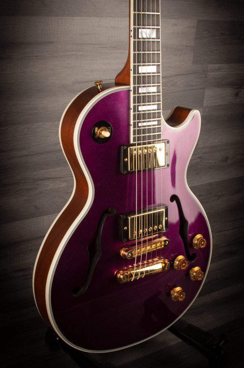 USED - Gibson Custom Shop ES Les Paul Florentine Grape Sparkle