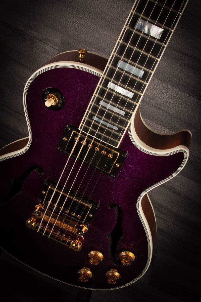 USED - Gibson Custom Shop ES Les Paul Florentine Grape Sparkle