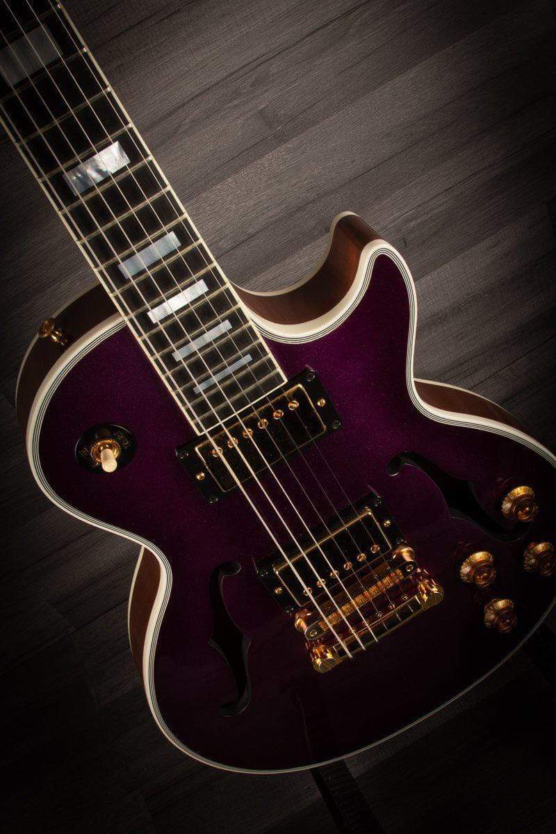 USED - Gibson Custom Shop ES Les Paul Florentine Grape Sparkle
