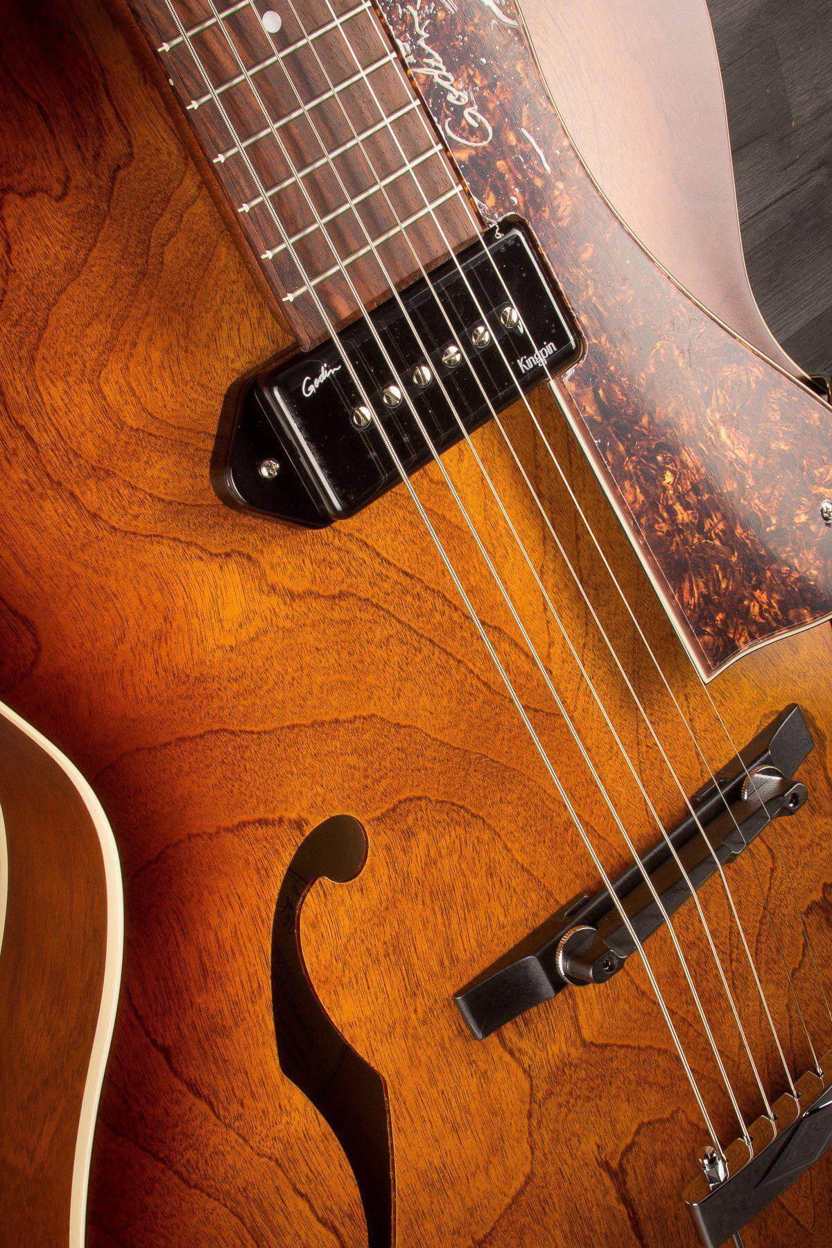 Godin 5Th Avenue Kingpin P90 Cognac Burst - MusicStreet
