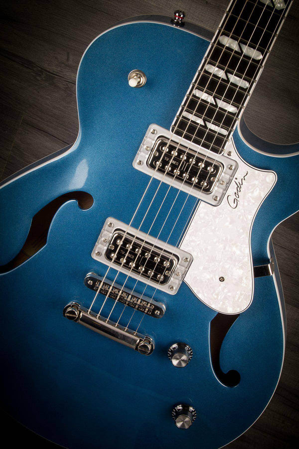 Godin Montreal Premiere Ltd Desert Blue W/Tv Jones With Tric Case - MusicStreet