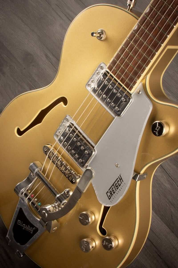 gretsch Electric Guitar Gretsch G5655T Electromatic® Center Block Jr. Single-Cut with Bigsby®, Casino Gold