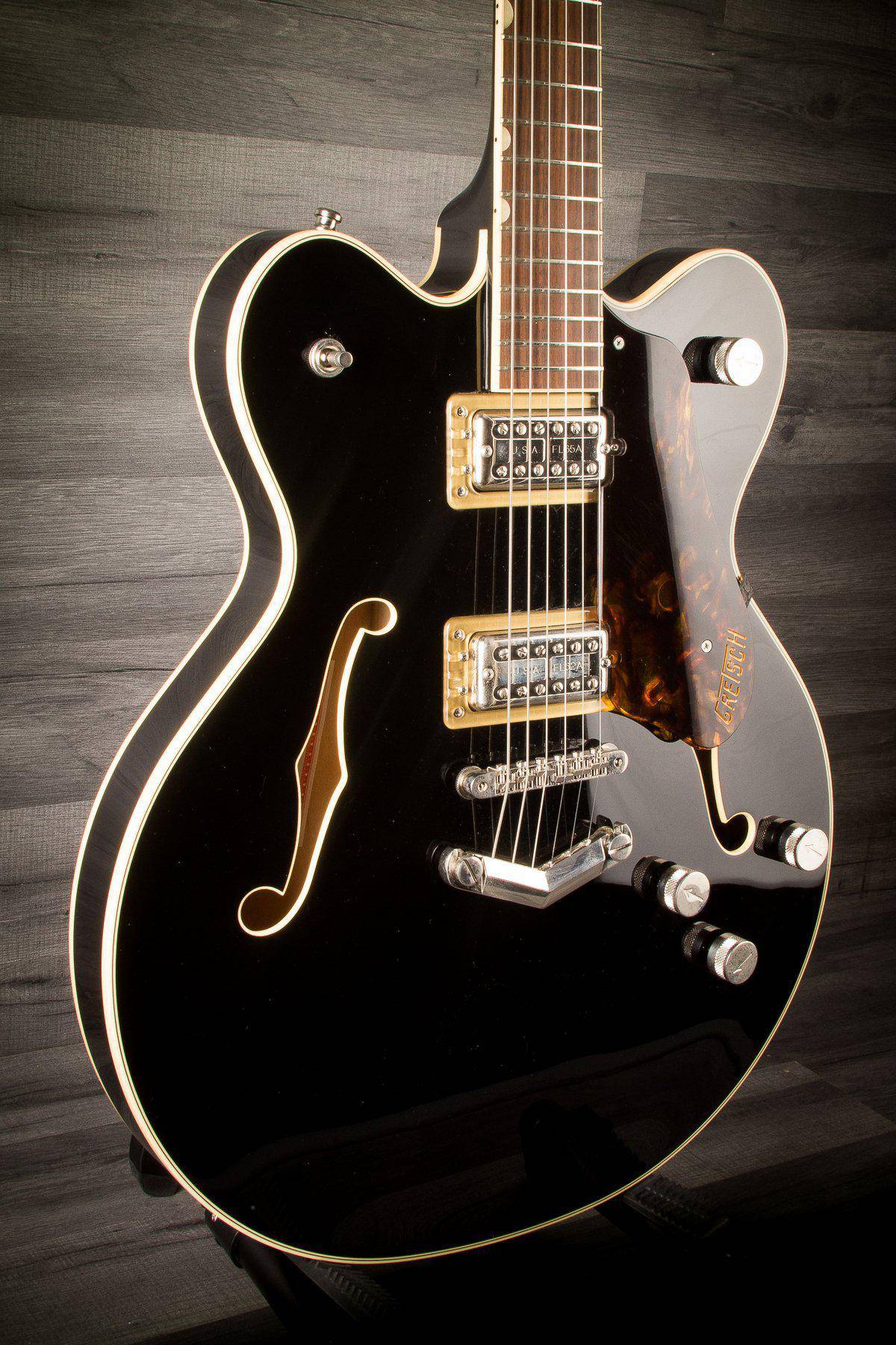 Gretsch G6609 Players Edition Broadkaster CB w/ V-Stoptail - Black - MusicStreet