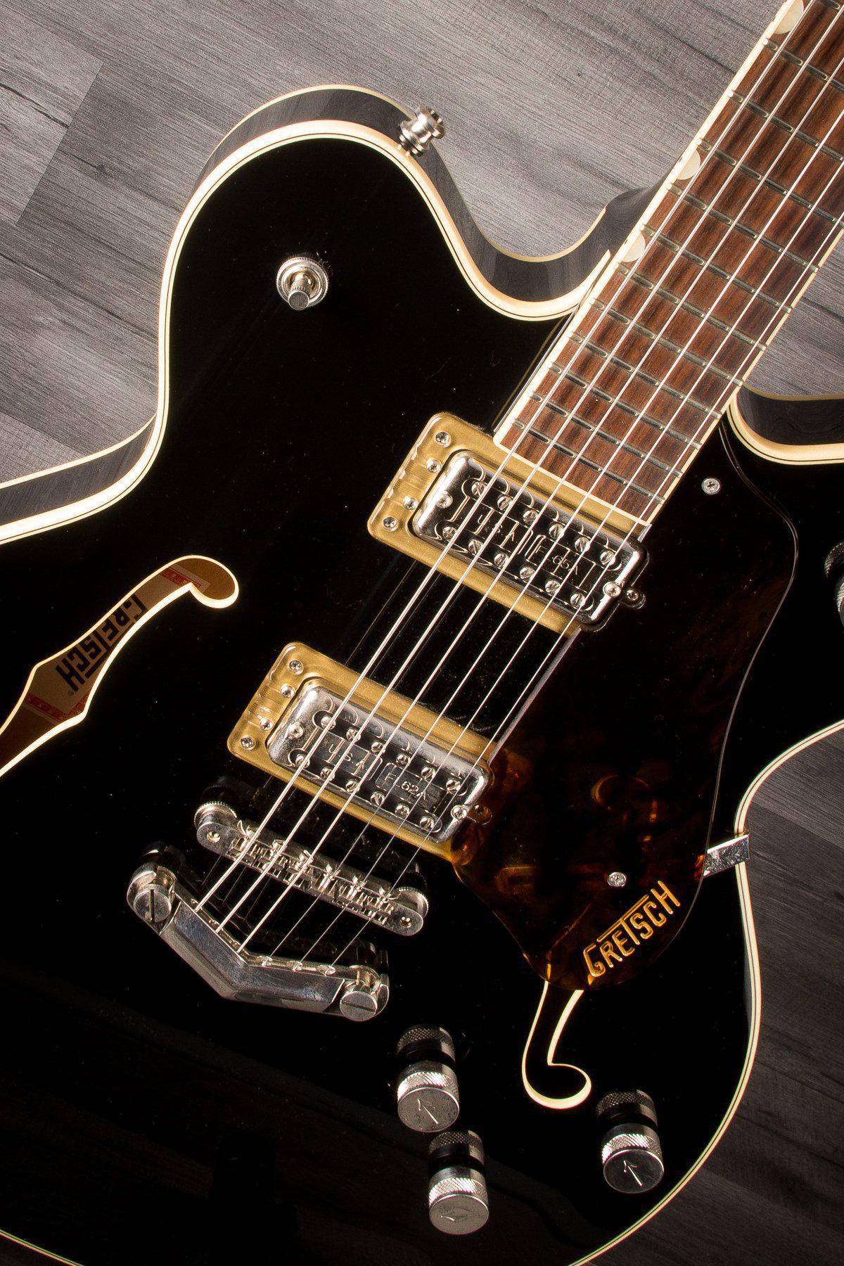Gretsch G6609 Players Edition Broadkaster CB w/ V-Stoptail - Black - MusicStreet
