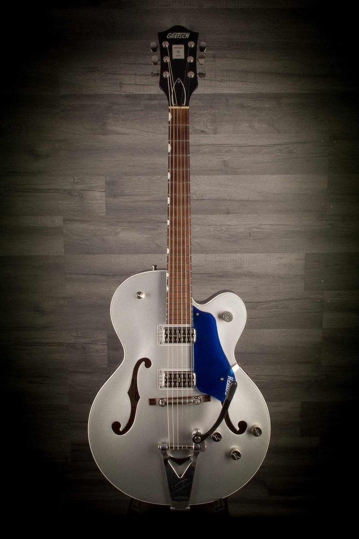 USED - Gretsch G6118T Players Edition Anniversary Iridium Silver & Azure Metallic