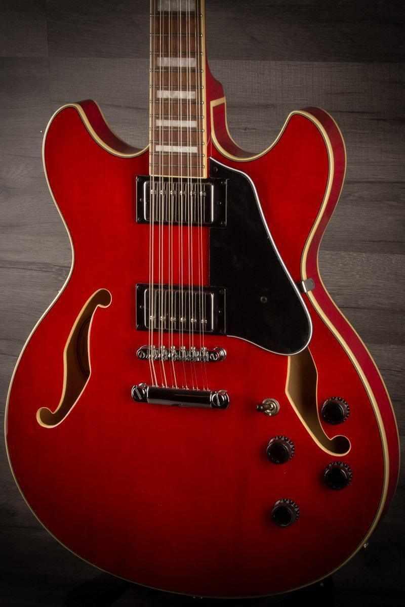 Ibanez Artcore AS7312 Electric Guitar - 12 String, Trans Cherry Red