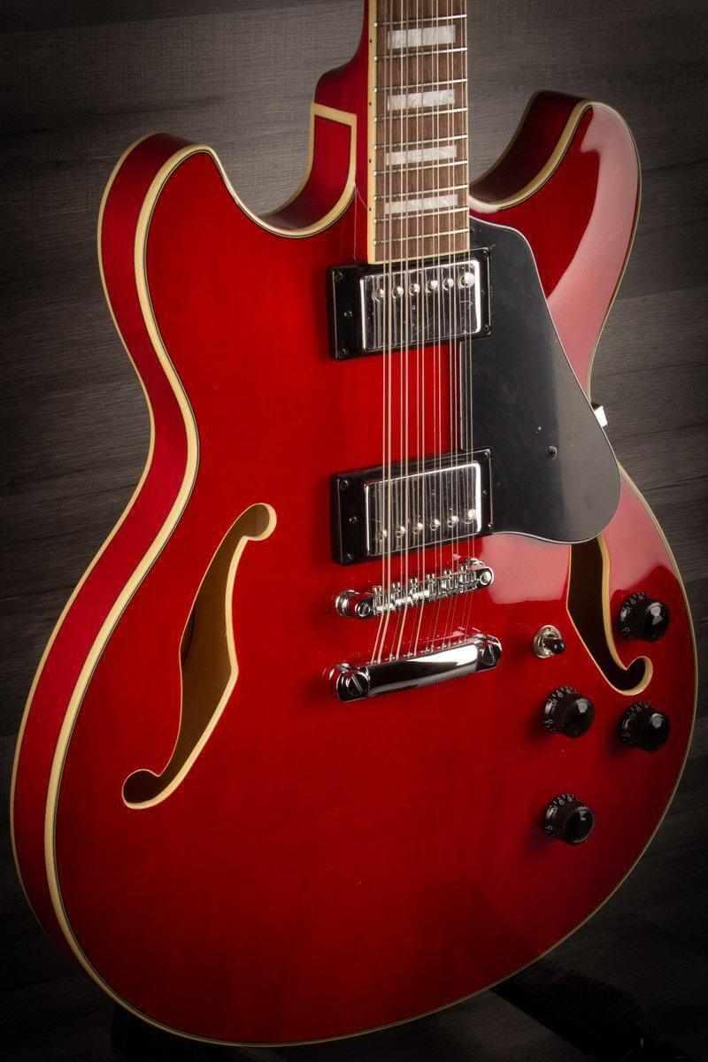 Ibanez Artcore AS7312 Electric Guitar - 12 String, Trans Cherry Red