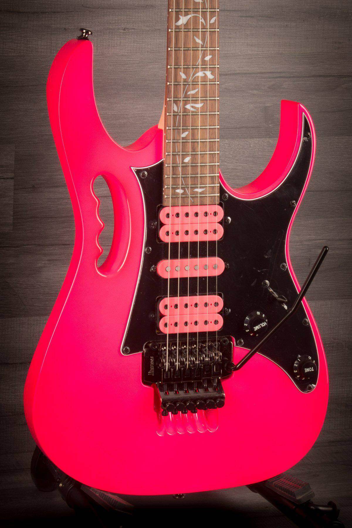 Ibanez JEMJRSP-PK Steve Vai Signature Jem Junior, Pink - MusicStreet