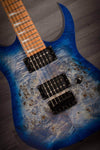 Ibanez RGRT621DPB-BLF RG Electric Guitar Blue Lagoon Burst Flat - MusicStreet