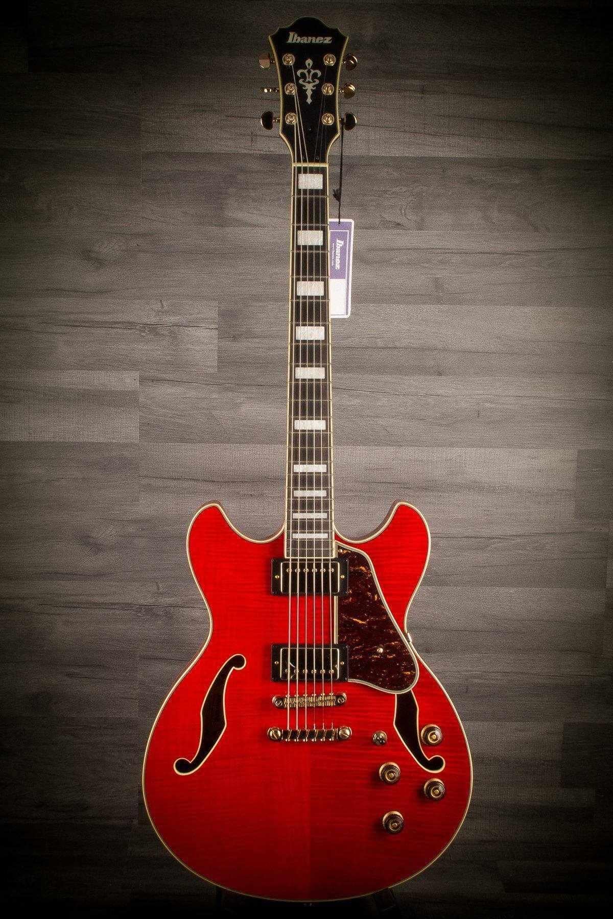 USED - banez Artcore AS93FM-TCD Expressionist in Trans Cherry Red