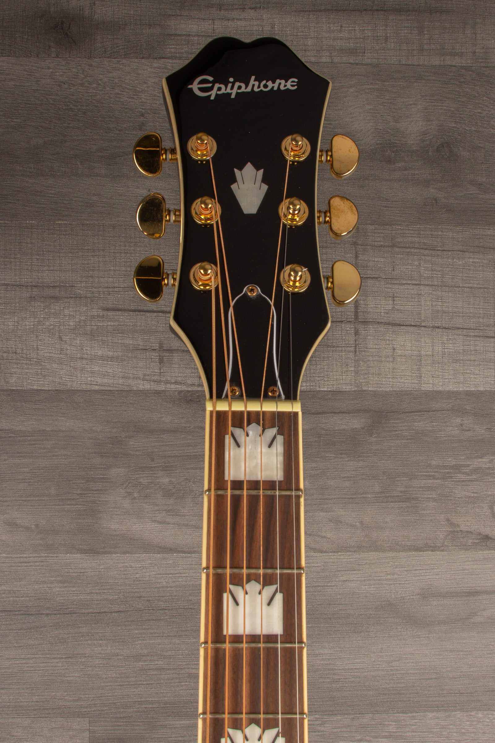 Epiphone J200 EC Studio Solid Top, Fishman Sonitone - Black, Acoustic Guitar
