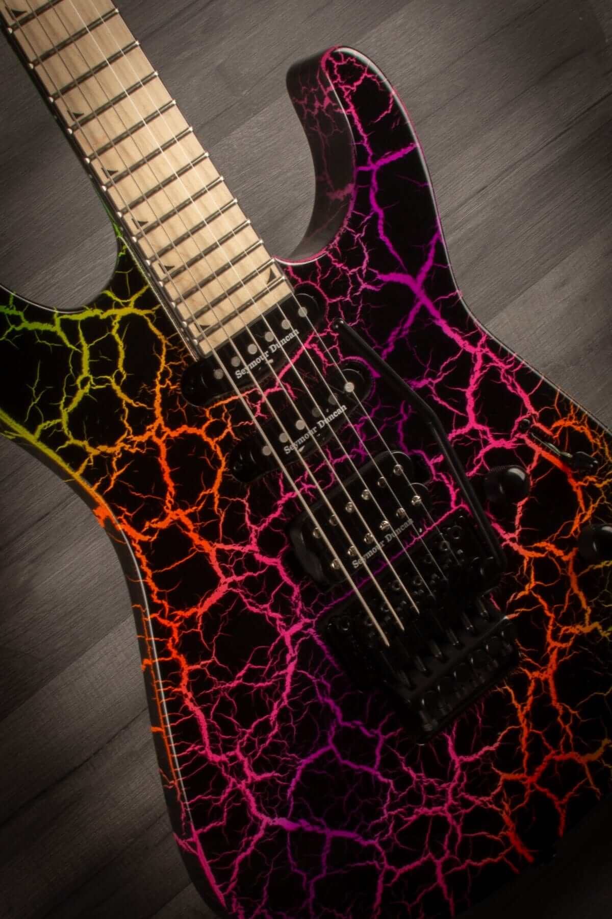 Jackson - Pro Series Soloist™ SL3M, Maple Fingerboard, Rainbow Crackle