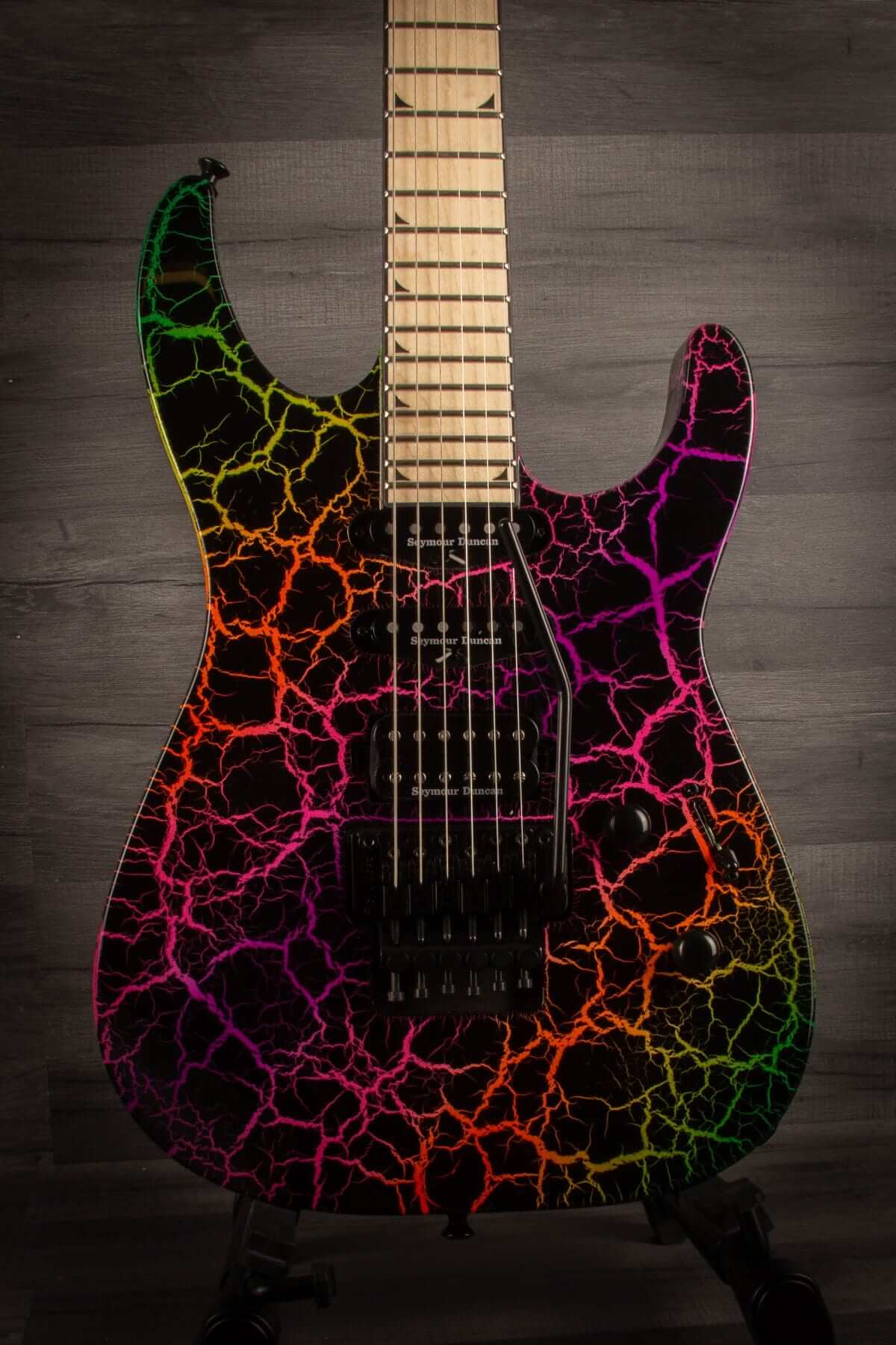 Jackson - Pro Series Soloist™ SL3M, Maple Fingerboard, Rainbow Crackle