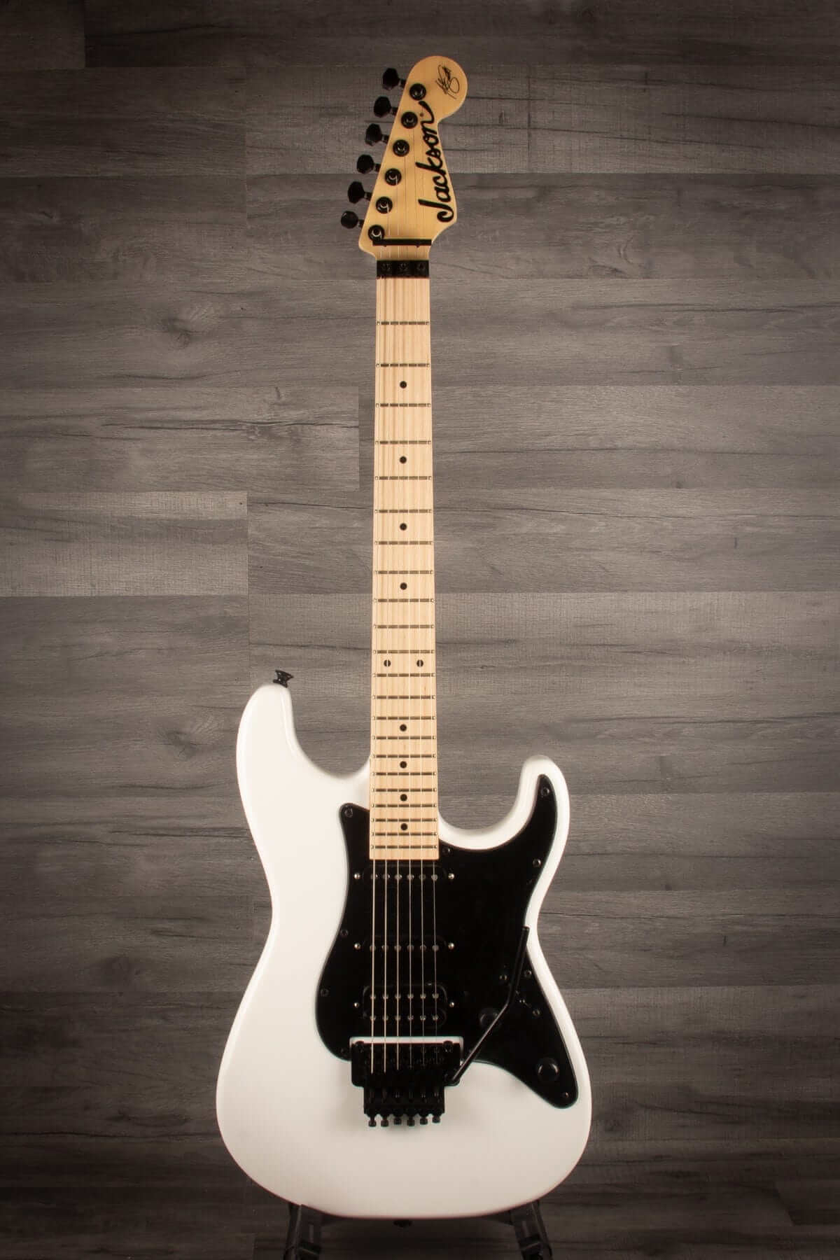Jackson X Series Adrian Smith SDXM Electric Guitar - Snow White with Black Pickguard, Maple Fingerboard
