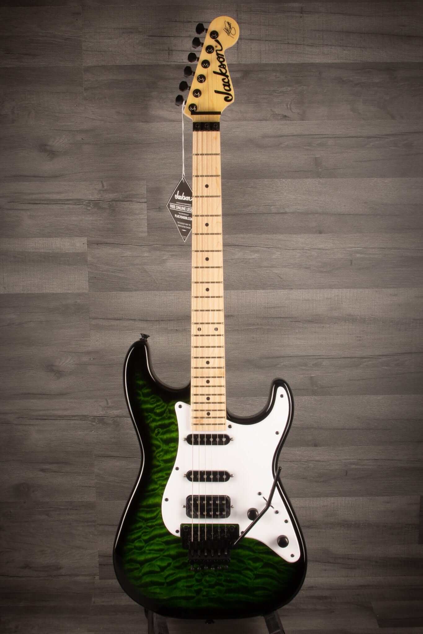 Jackson X Series Adrian Smith Signature SDXQ Electric Guitar - Transparent Green