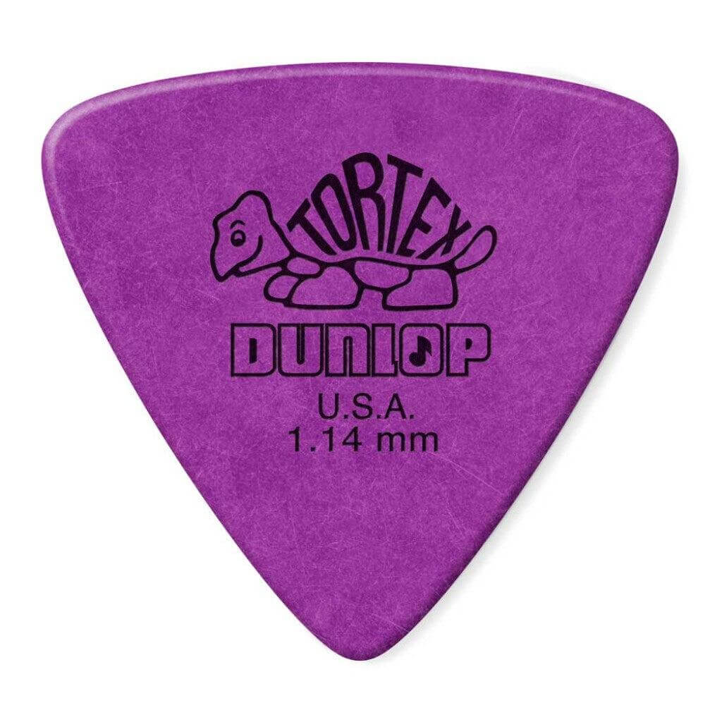 DUNLOP Tortex Triangle Player Pack 6 Piece Purple 1.14mm