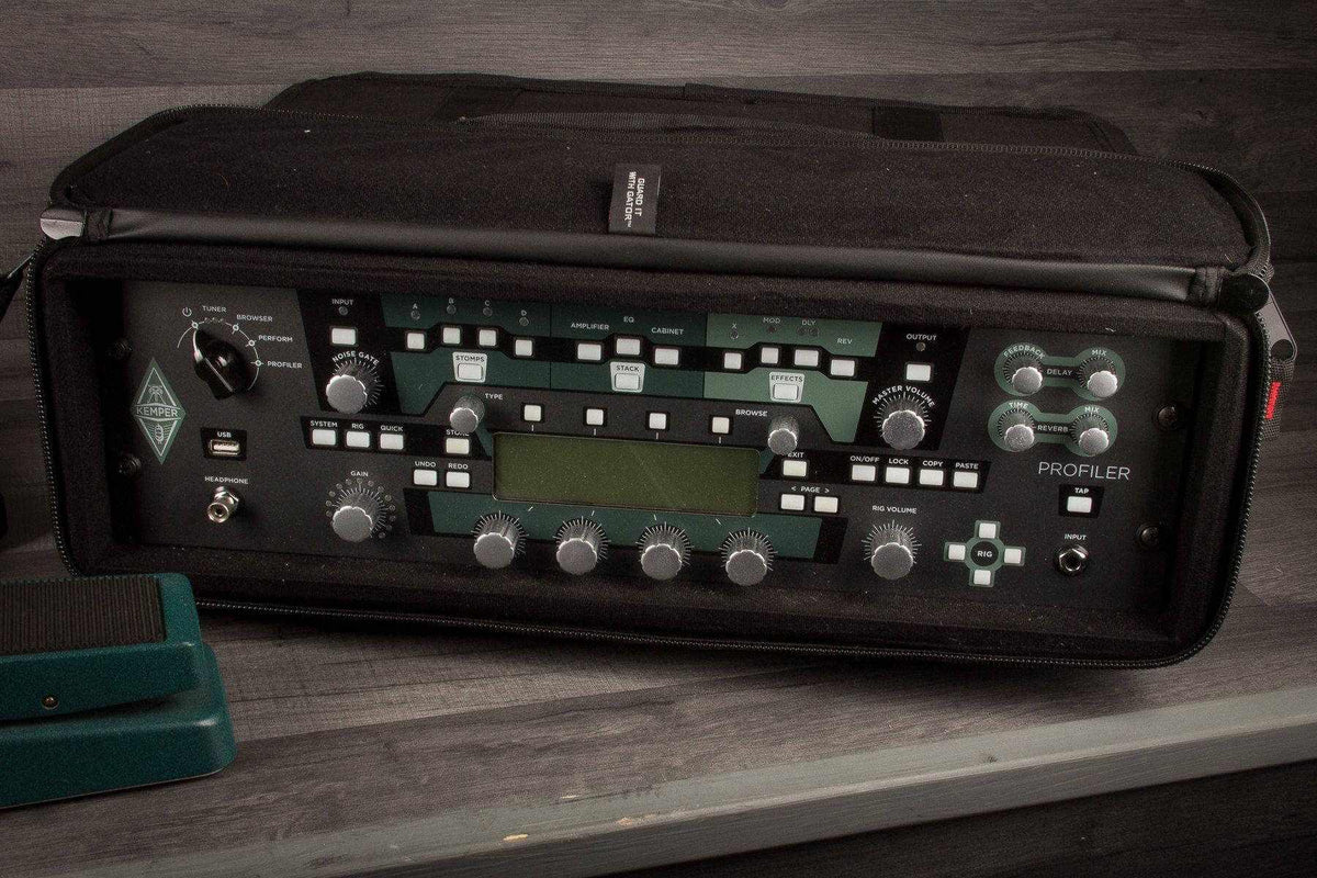 USED - Full Kemper Rig (Kemper PowerRack, Remote, Mission EP1-KP, Gator 3u soft rack case)