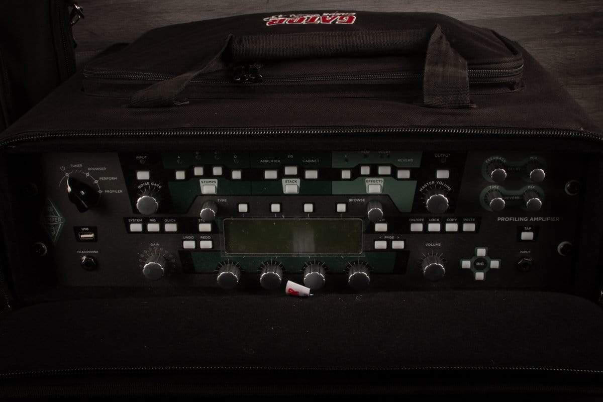 Kemper Amplifier USED - Kemper Profiling Amp Rack (Black) with Kemper Remote and Gator Cases