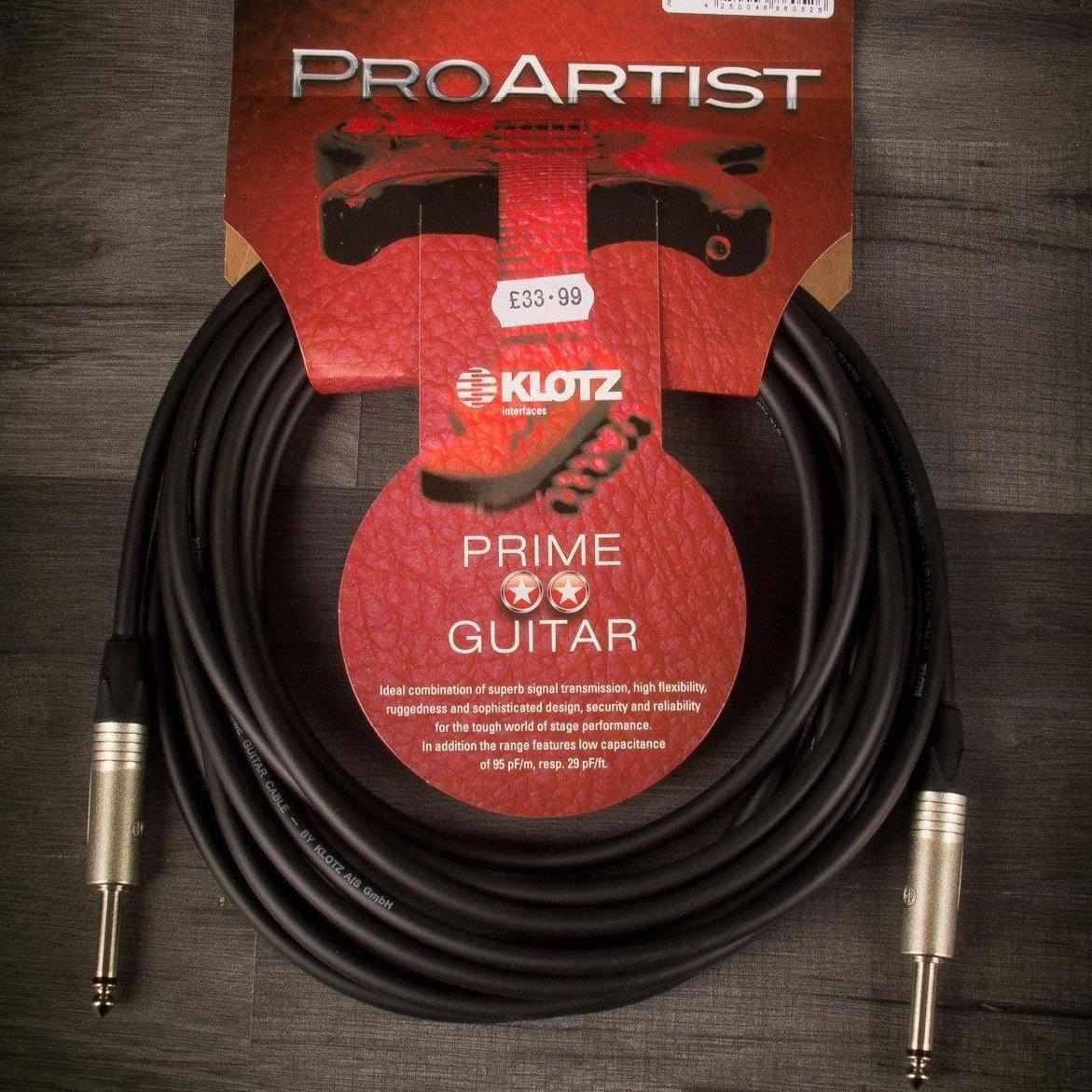 Klotz Pro Artist Guitar Cable - 6m