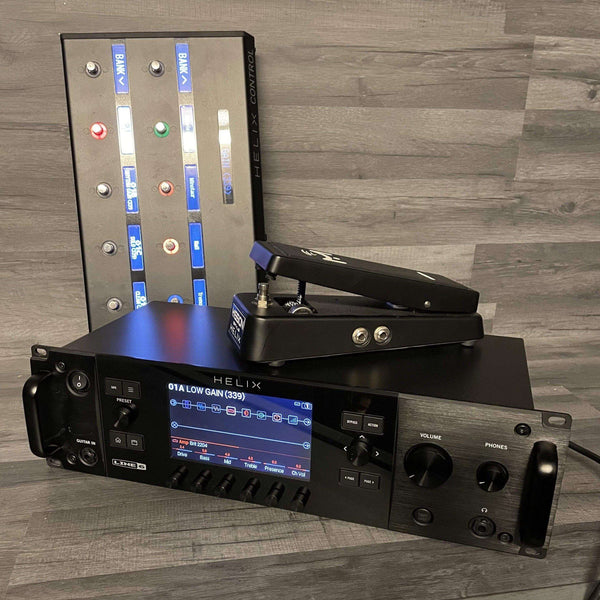 Line6 Musical Instrument Amplifiers USED - Helix Rack, Controller and Mission Expression pedal