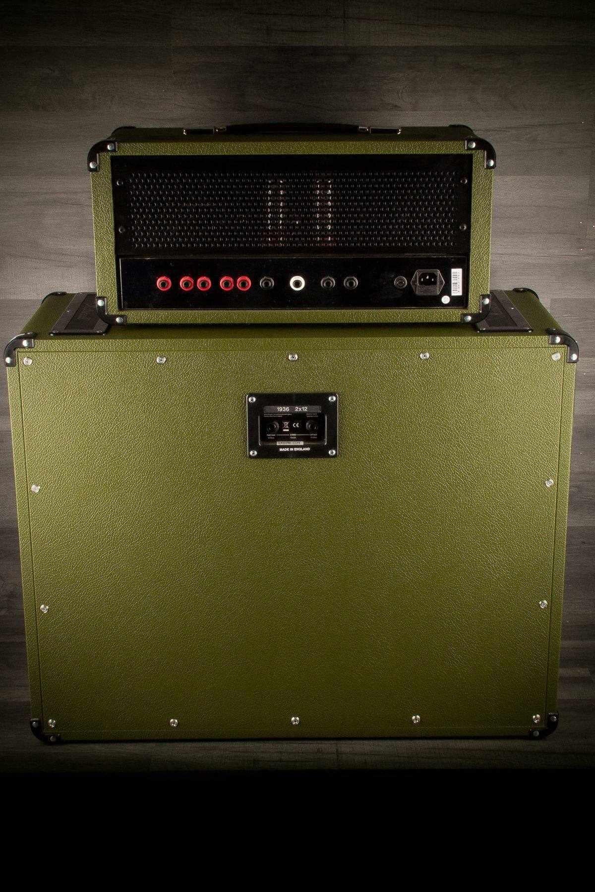 USED - Marshall 2525H Silver Jubilee Head & Cab - Custom Green Tolex