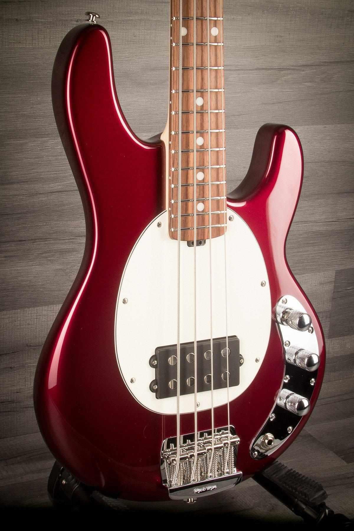 MusicMan StingRay Short Scale Bass Guitar - Raspberry Pearl