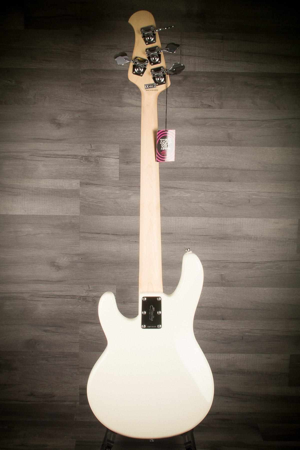 MusicMan Bass Guitar Sterling Stingray Short Scale Olympic White