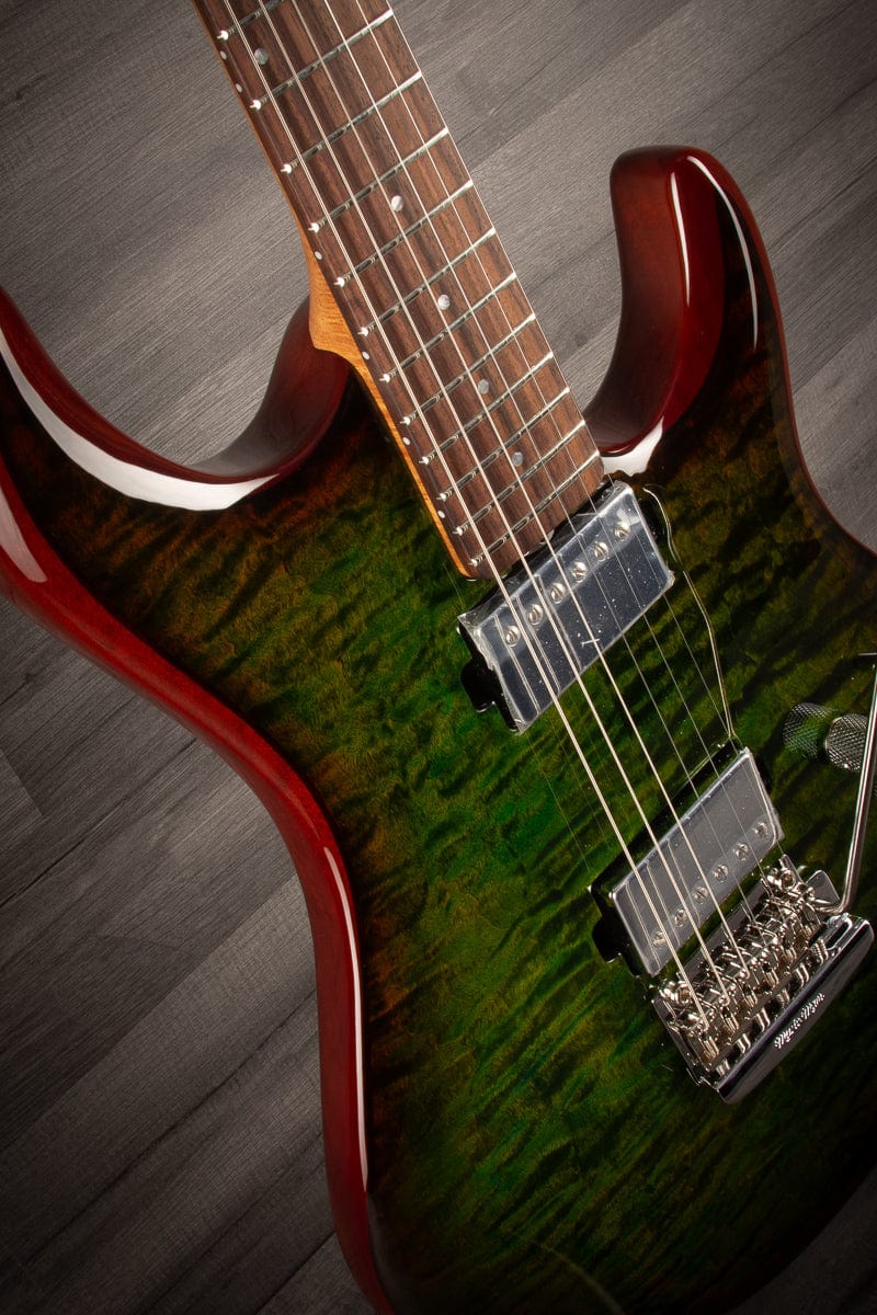 MusicMan Electric Guitar Music Man Luke III Steve Lukather Signature HH - Luscious Green Quilt