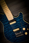 MusicMan Sterling SUB AX3 - Transparent Blue - MusicStreet