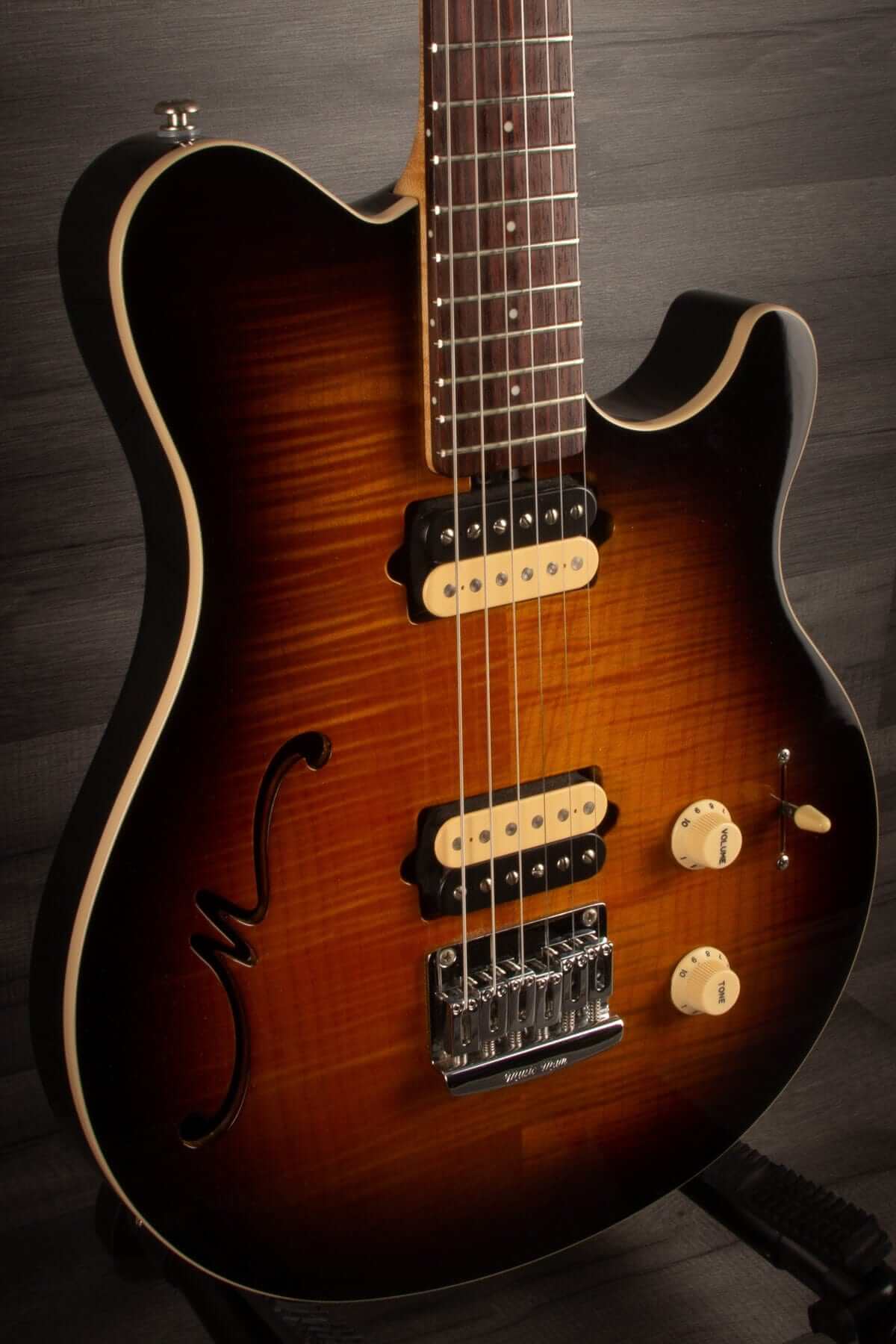 USED - MusicMan Axis Supersport Semi-hollow - Tobacco Sunburst