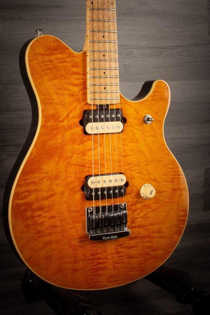 USED - Musicman EVH Van Halen Hardtail - Trans Amber *RARE (one of only 200 worldwide)