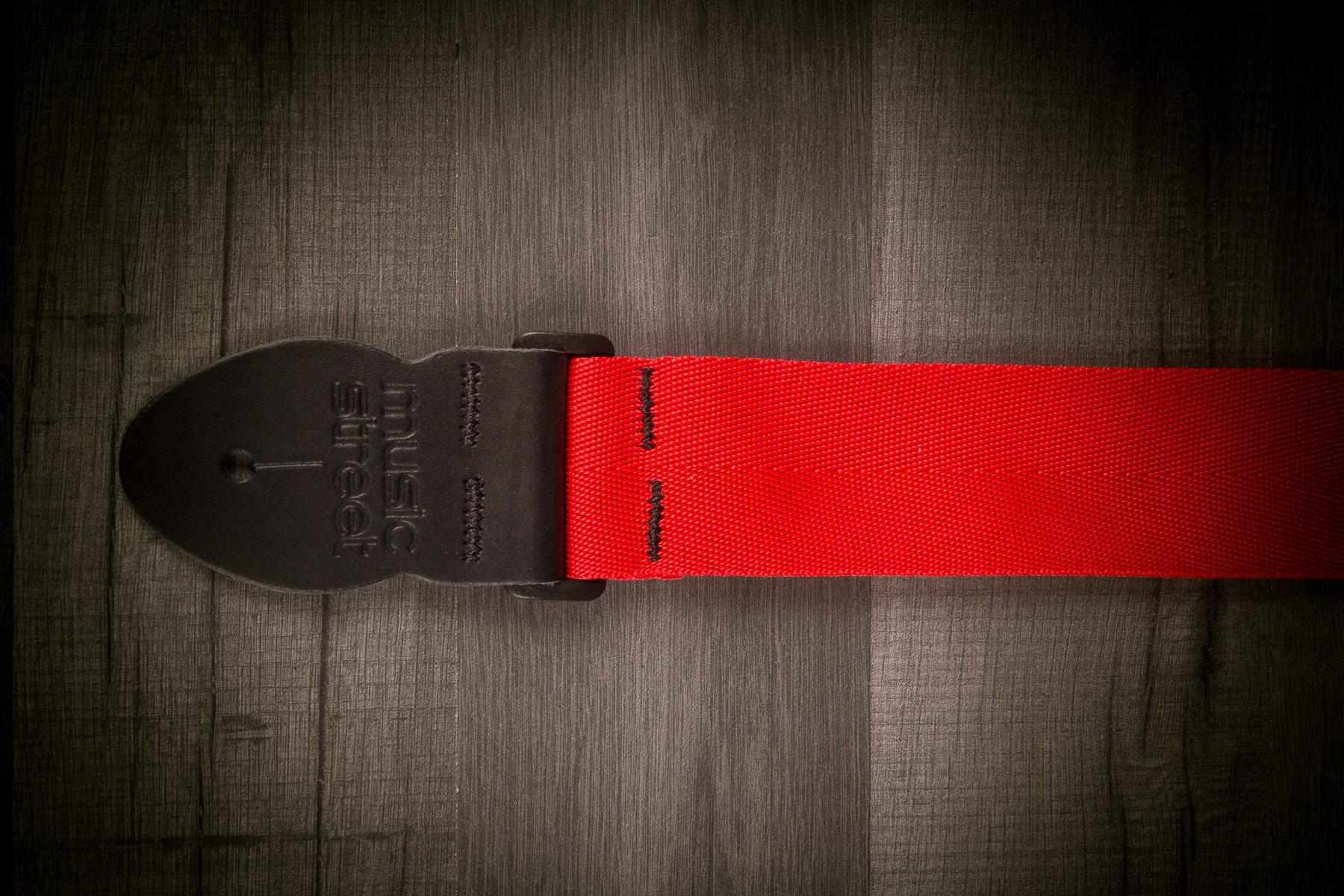 MusicStreet Accessories Red MusicStreet Nylon Guitar Strap