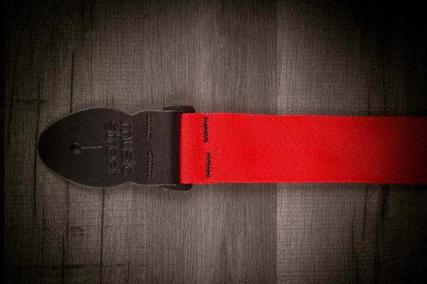 MusicStreet Accessories Red MusicStreet Nylon Guitar Strap