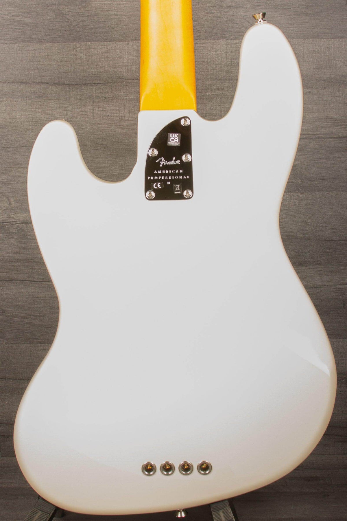 Fender American Professional II Jazz Bass Guitar, Maple Neck - Olympic White