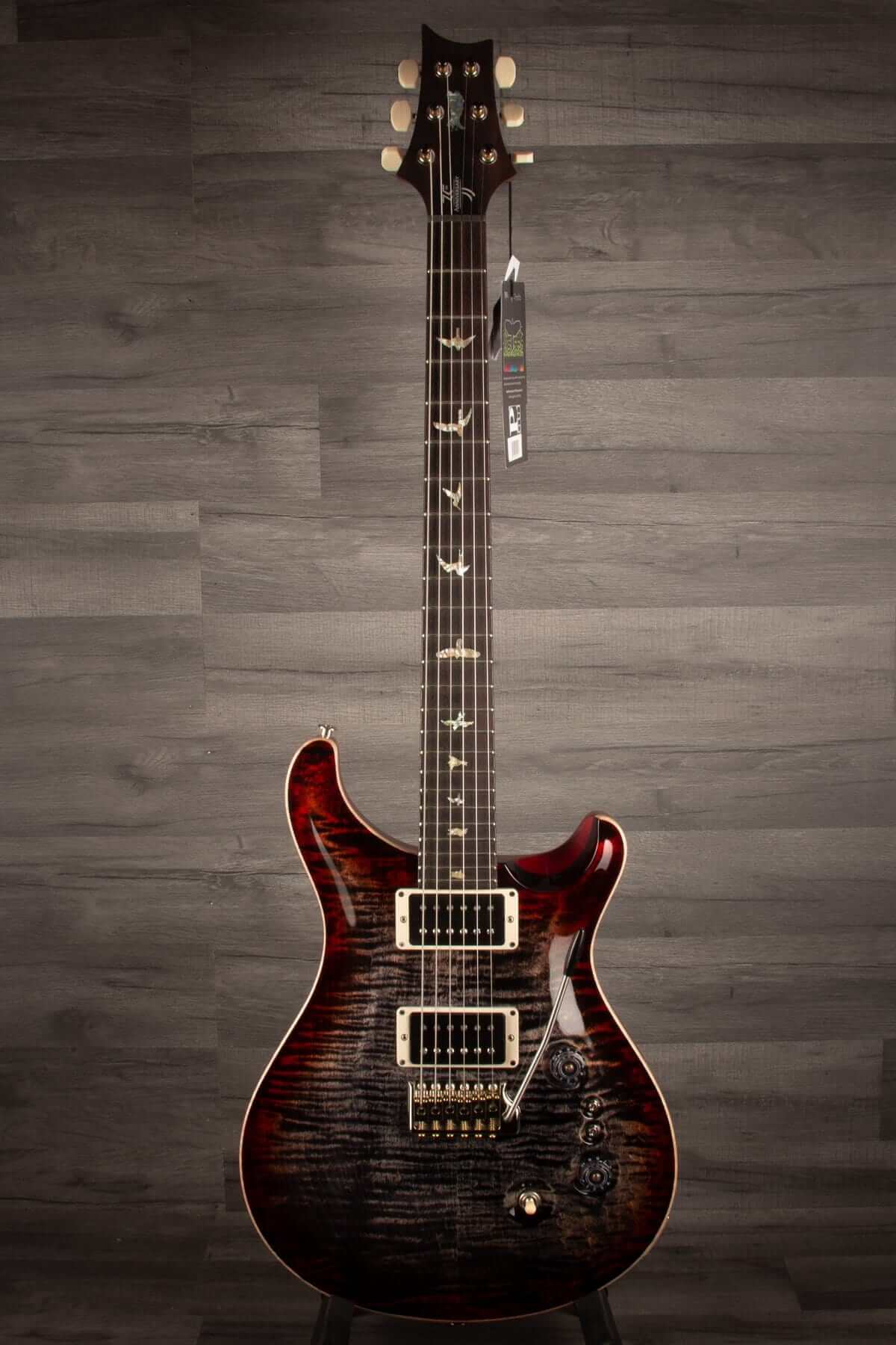 PRS 35th Anniversary Custom 24 Charcoal Cherryburst s#0328841 - MusicStreet